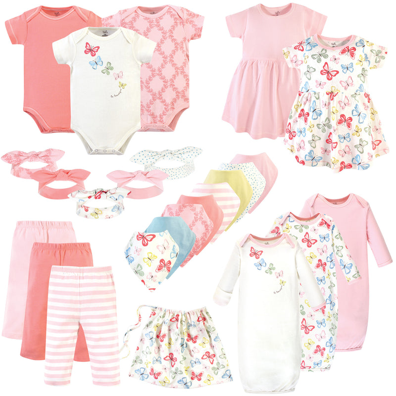 Touched by Nature Organic Cotton Layette Set and Giftset, Butterflies
