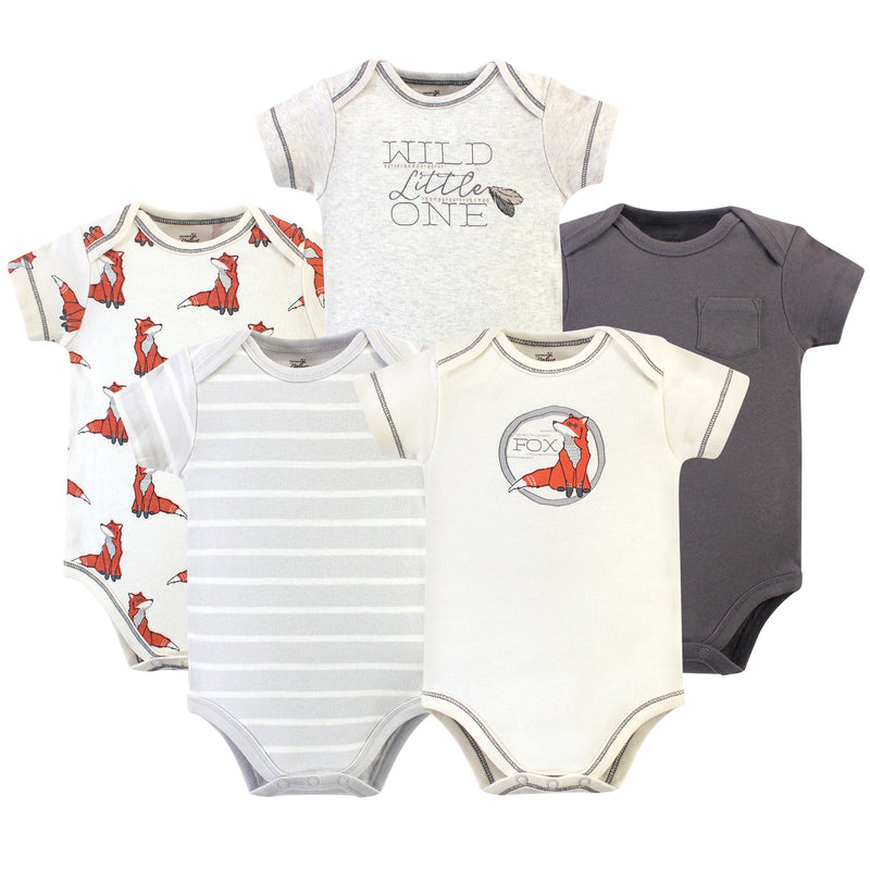 Touched by Nature Organic Cotton Bodysuits, Boho Fox