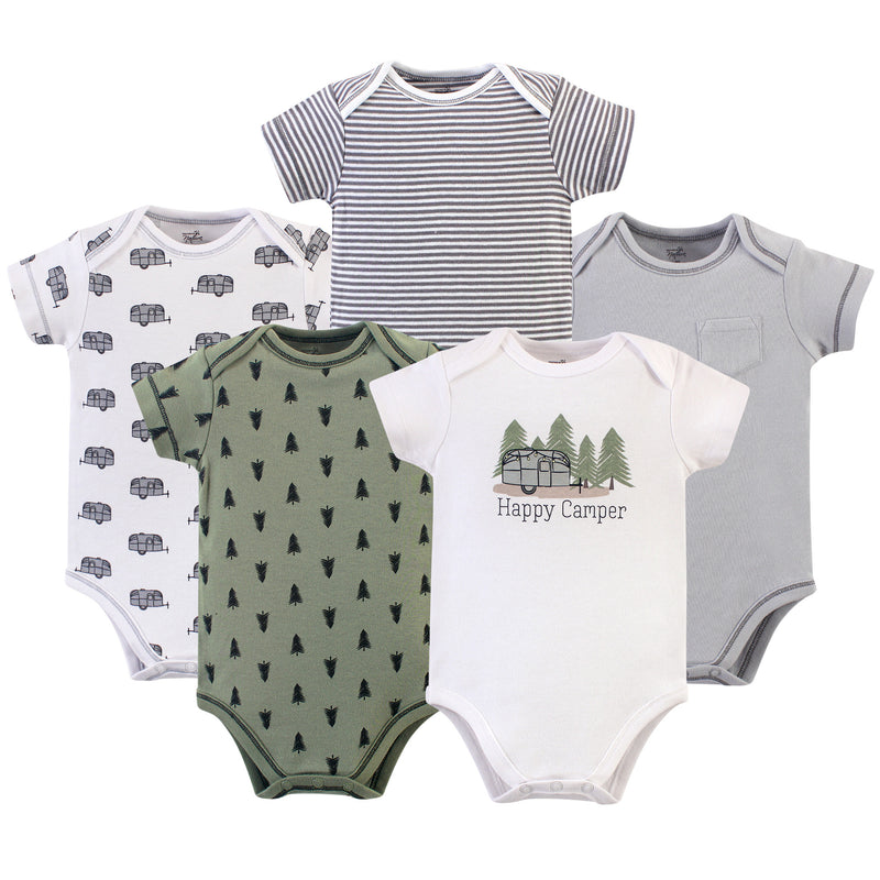 Touched by Nature Organic Cotton Bodysuits, Happy Camper