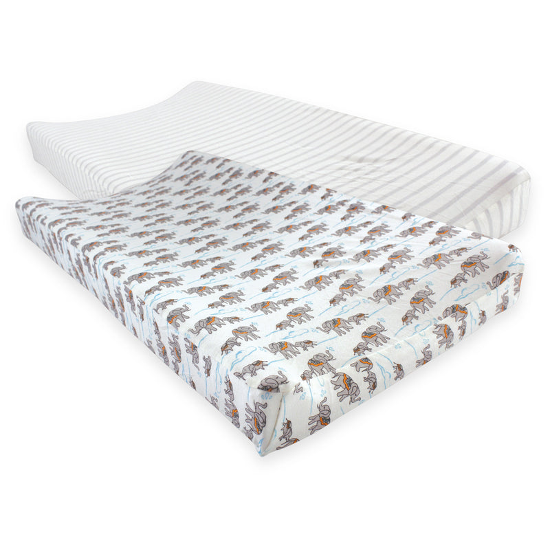 Touched by Nature Organic Cotton Changing Pad Cover, Elephants