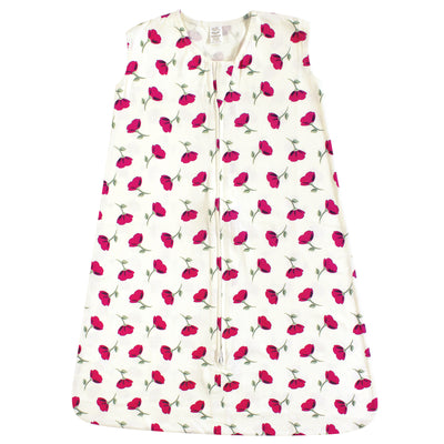 Touched by Nature Organic Cotton Sleeveless Wearable Sleeping Bag, Sack, Blanket, Petals
