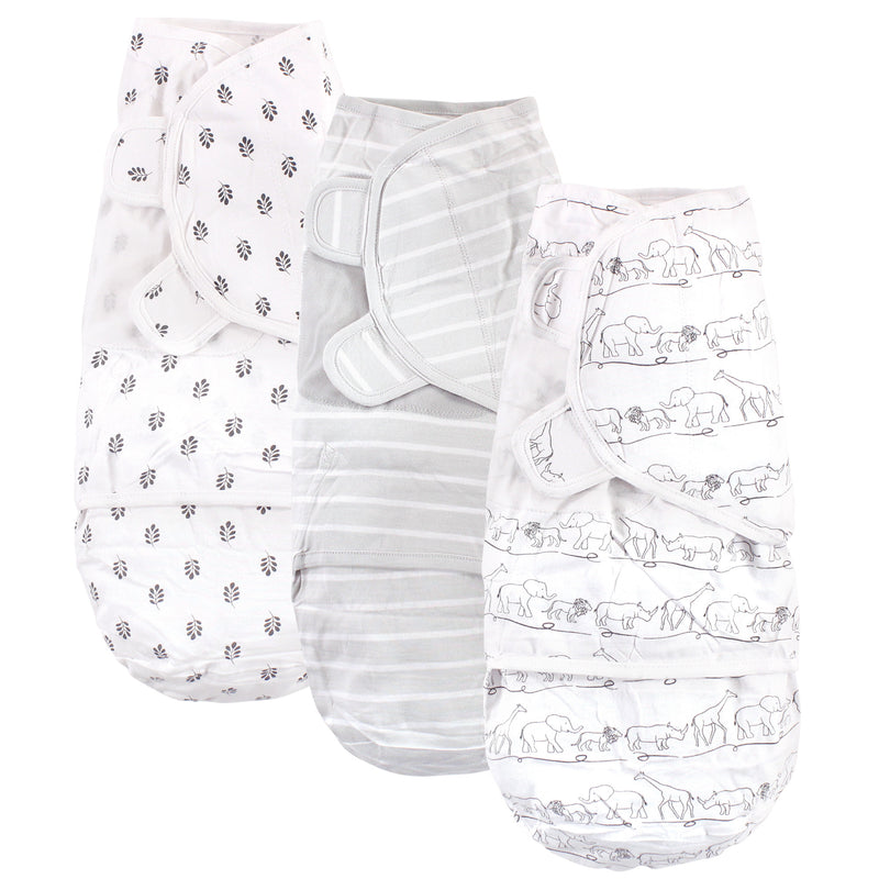 Touched by Nature Organic Cotton Swaddle Wraps, Safari