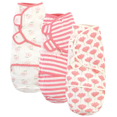 Touched by Nature Organic Cotton Swaddle Wraps, Tulip