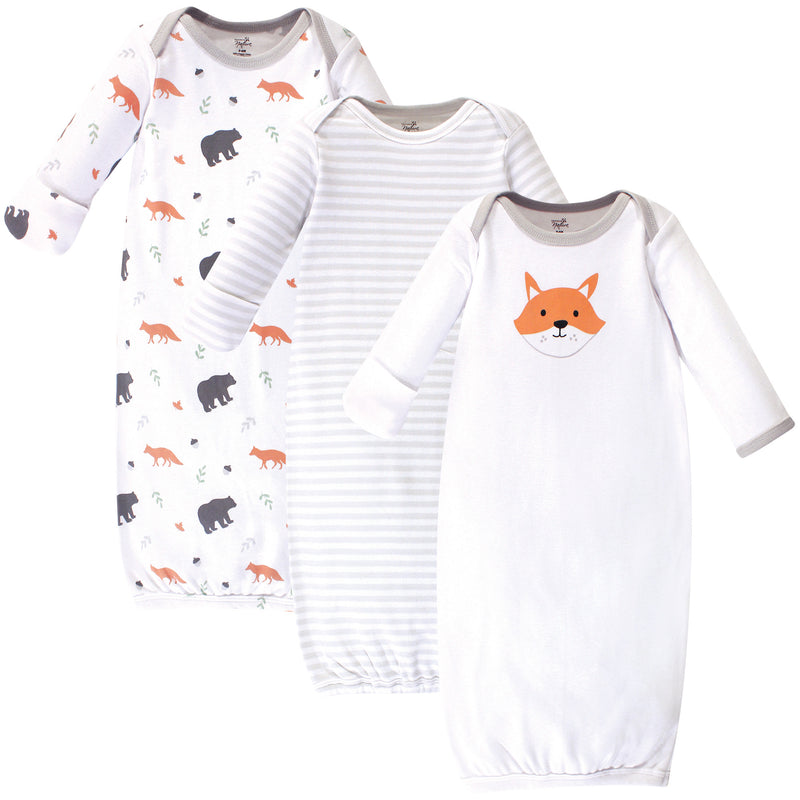 Touched by Nature Organic Cotton Gowns, Gray Fox