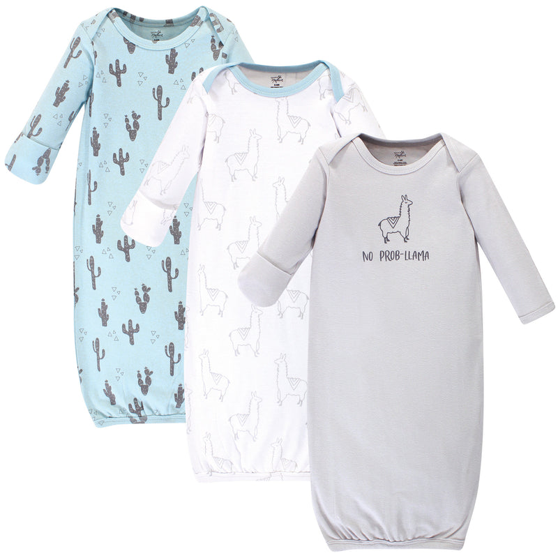 Touched by Nature Organic Cotton Gowns, Cactus Llama
