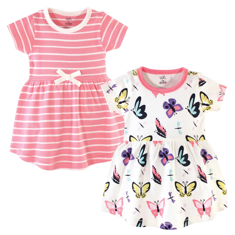 Touched by Nature Organic Cotton Short-Sleeve Dresses, Butterflies and Dragonflies