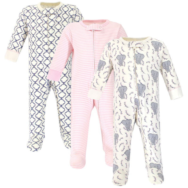 Touched by Nature Organic Cotton Sleep and Play, Girl Elephant
