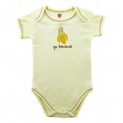 Touched by Nature Organic Cotton Bodysuits, Banana Ecru