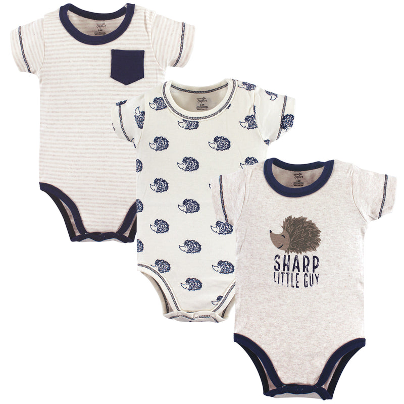 Touched by Nature Organic Cotton Bodysuits, Hedgehog