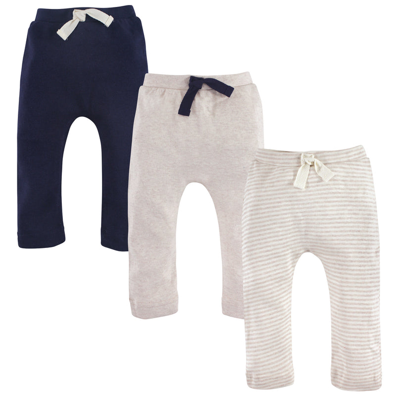 Touched by Nature Organic Cotton Pants, Oatmeal Navy