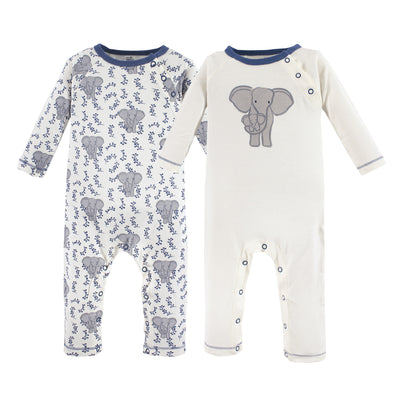 Touched by Nature Organic Cotton Coveralls, Elephant