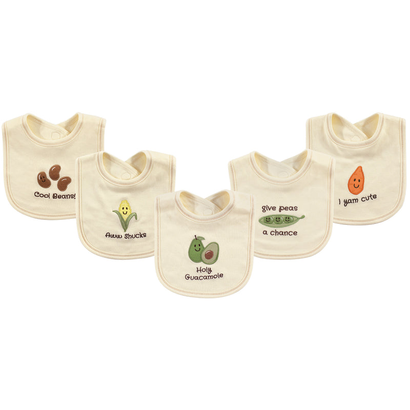Touched by Nature Organic Cotton Bibs, Guacamole