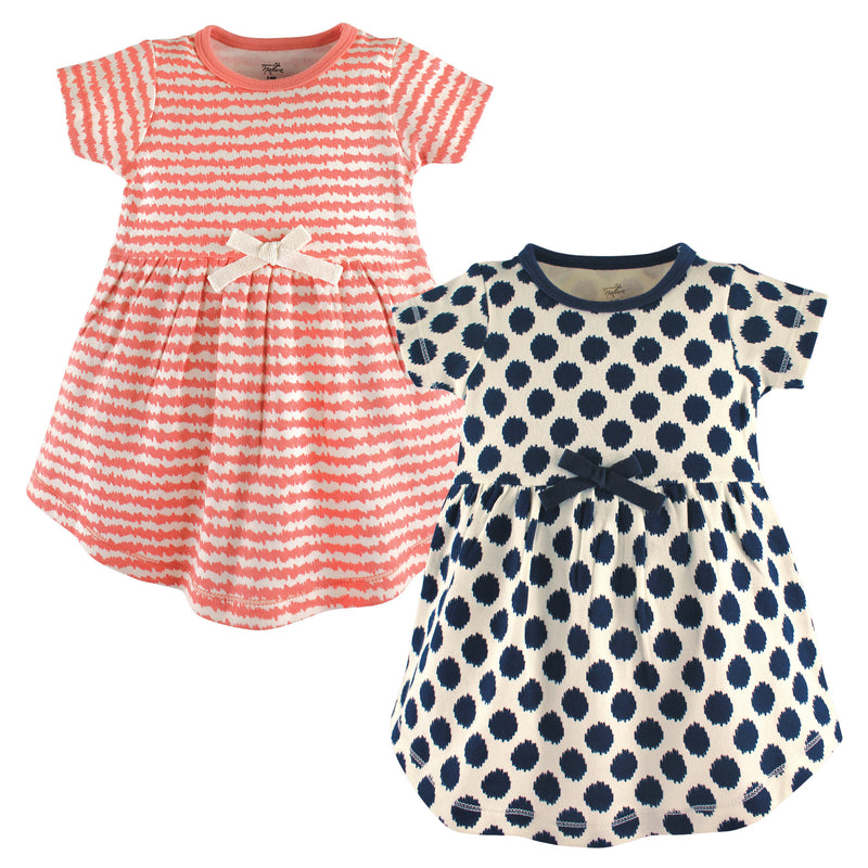 Touched by Nature Organic Cotton Short-Sleeve Dresses, Scribble Dot