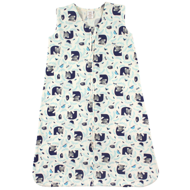 Touched by Nature Organic Cotton Sleeveless Wearable Sleeping Bag, Sack, Blanket, Woodland