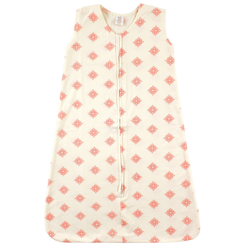 Touched by Nature Organic Cotton Sleeveless Wearable Sleeping Bag, Sack, Blanket, Dainty Rosette