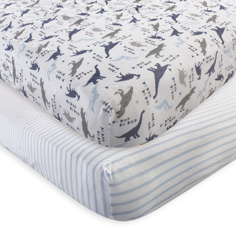 Touched by Nature Organic Cotton Crib Sheet, Dino