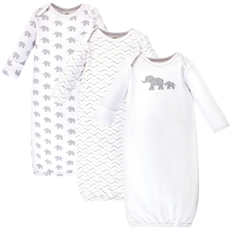 Touched by Nature Organic Cotton Gowns, Marching Elephant