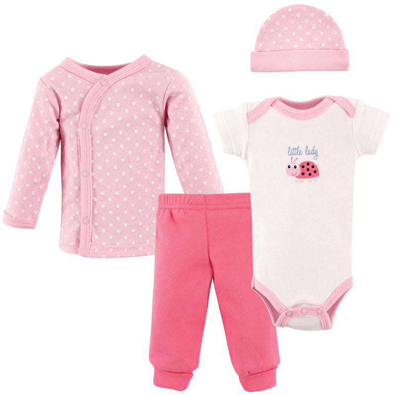 Luvable Friends Cotton Preemie Layette Set, Little Lady