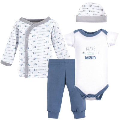 Luvable Friends Cotton Preemie Layette Set, Arrows