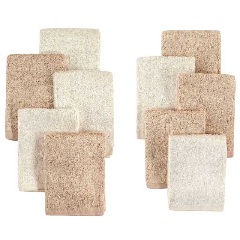 Little Treasure Rayon from Bamboo Luxurious Washcloths, Cream Tan