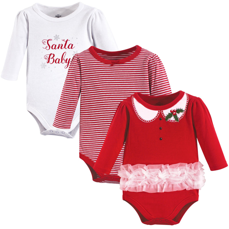 Little Treasure Cotton Bodysuits, Santa Baby