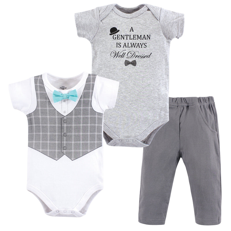 Little Treasure Cotton Bodysuit and Pant Set, Well Dressed
