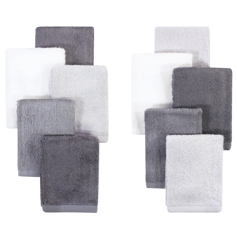 Little Treasure Rayon from Bamboo Luxurious Washcloths, Gray Charcoal