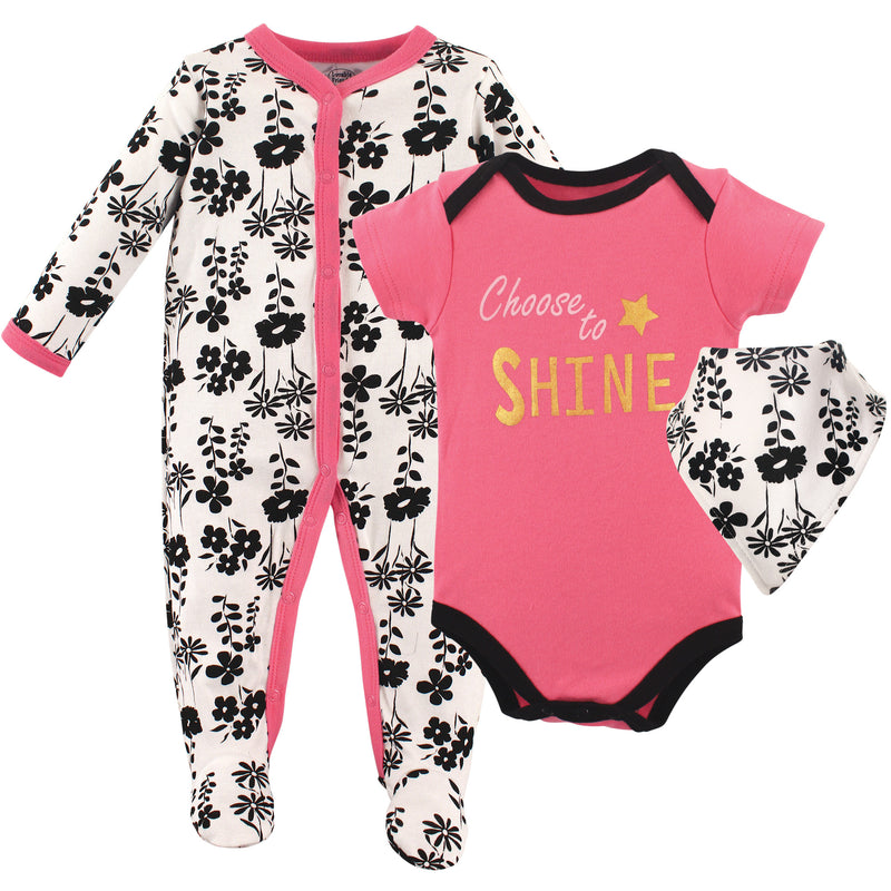 Luvable Friends Sleep and Play, Bodysuit and Bib, Shne