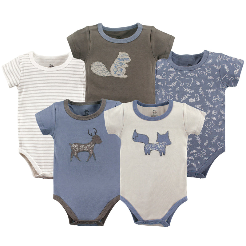 Yoga Sprout Cotton Bodysuits, Forest