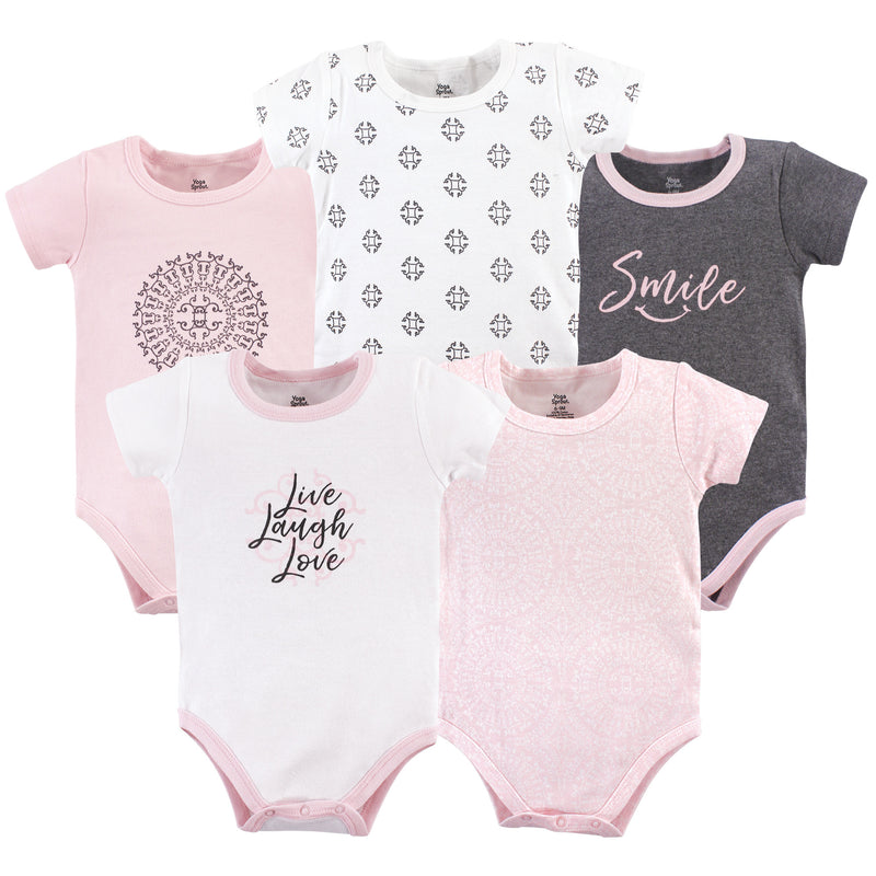 Yoga Sprout Cotton Bodysuits, Scroll