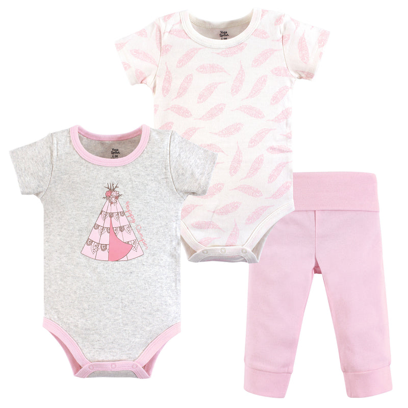 Yoga Sprout Cotton Layette Set, Teepee